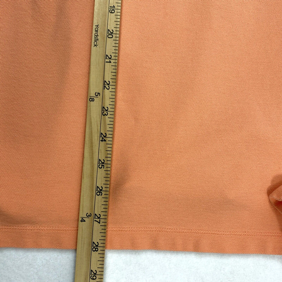 Patagonia Polo Shirt Mens XL Light‎ Orange Casual Short Sleeve Organic Cotton - Picture 10 of 11